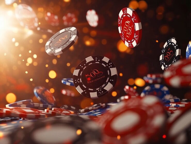 Live football and casino game selection